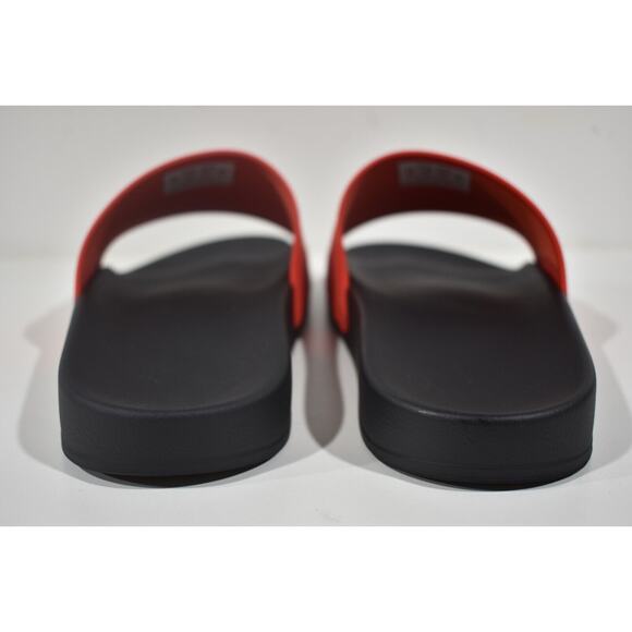 Balenciaga Black Red Bicolor Rubber Logo Slide Pool Sandal Flip Flop Flat 45 12 - Picture 11 of 12